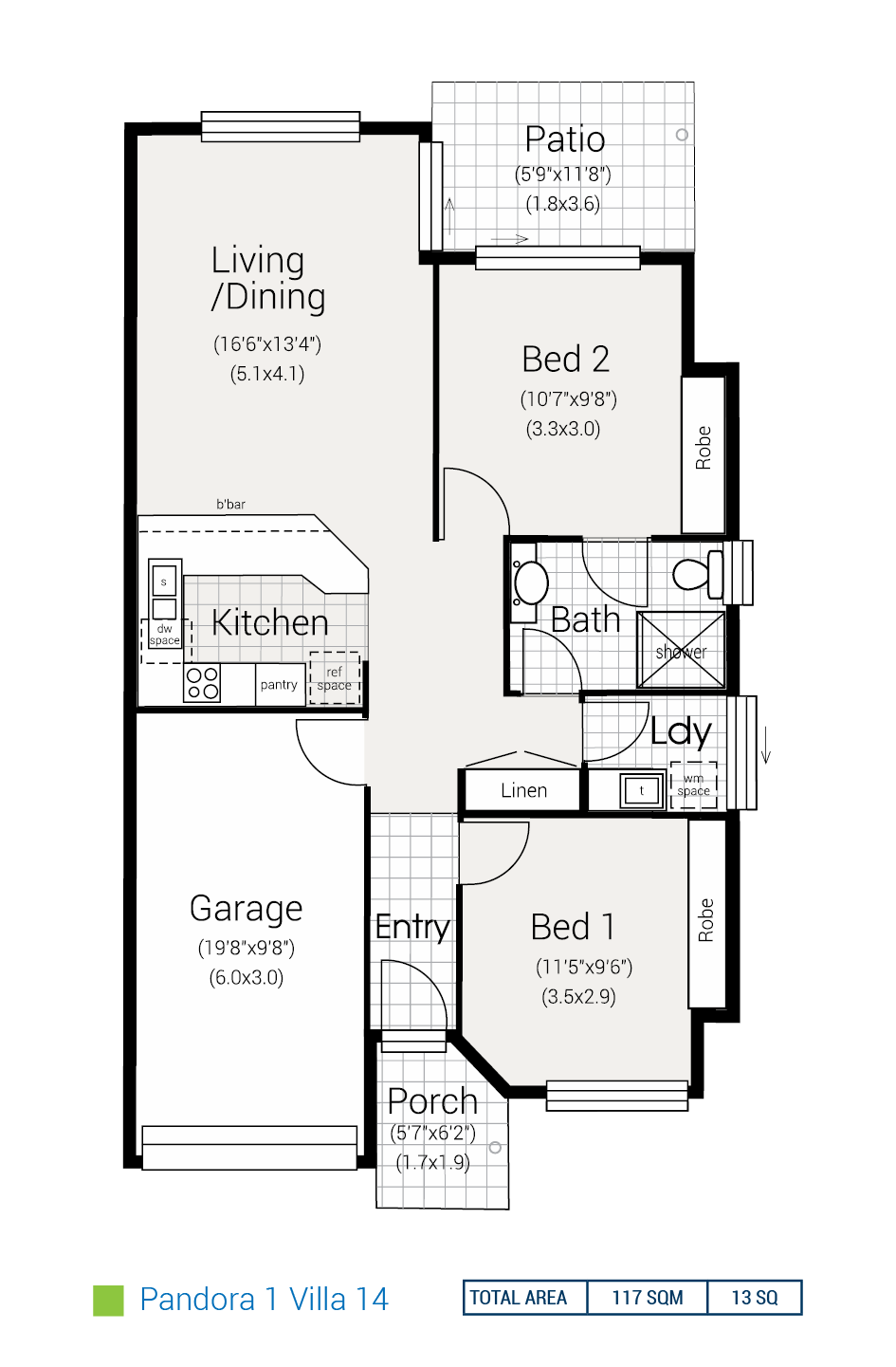 Generic Floorplan - Elm Garden - September 2018