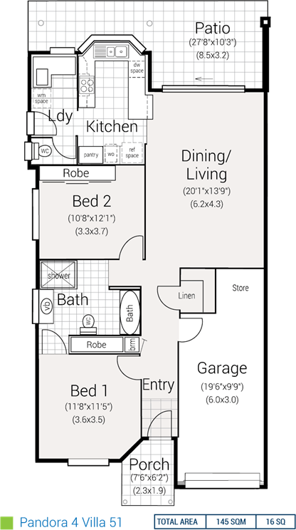 Generic Floorplan - Elm Garden - September 2018